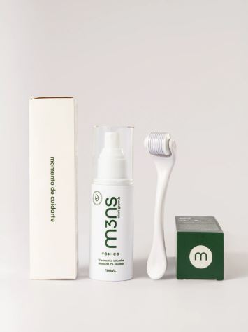 Kit Esencial | Crecimiento de Vello y Barba – Tónico + Dermaroller