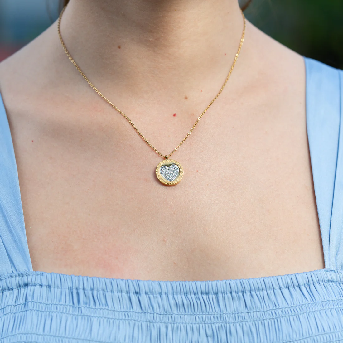 Cadena Corazón Redondo Mujer